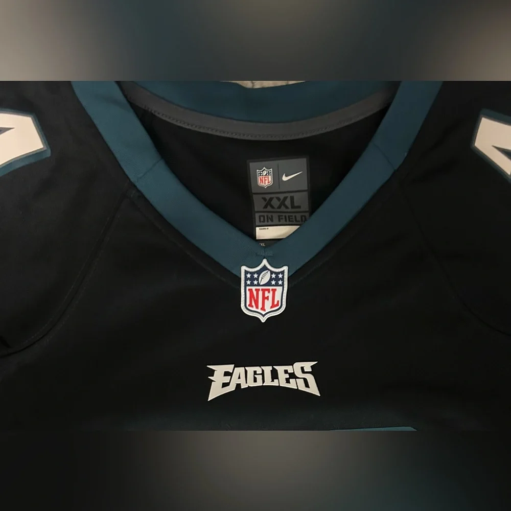 Nike Authentic On Field Philadelphia Eagles AJ Brown Black Jersey Men’s Sz XXL - Picture 5 of 7